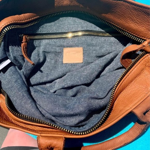 Clare V Tan Crossbody Messenger Bag - Picture 5 of 14